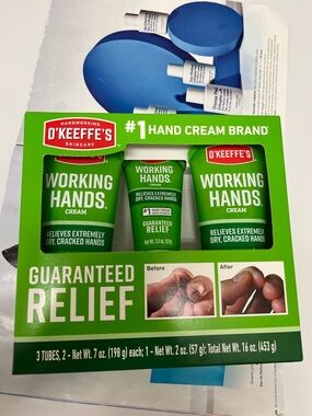 2x  O'Keeffe's Working Hands Hand Cream Value Size  7 Oz +2oz Travel Size